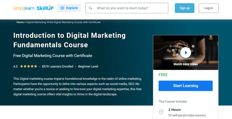 Simplilearn Digital Marketing Certification