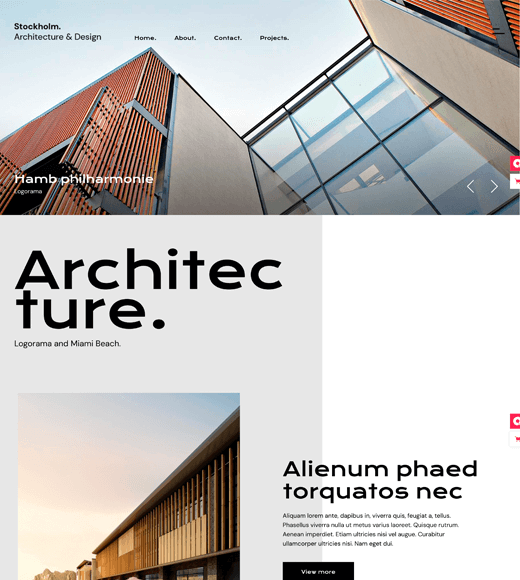 Stockholm - Architecture WordPress Themes