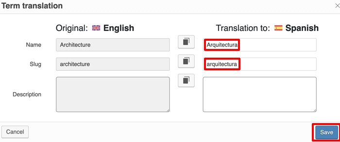 Translating Category using WPML
