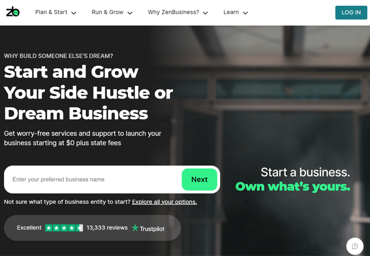 Zen Business - WordPress Site Examples
