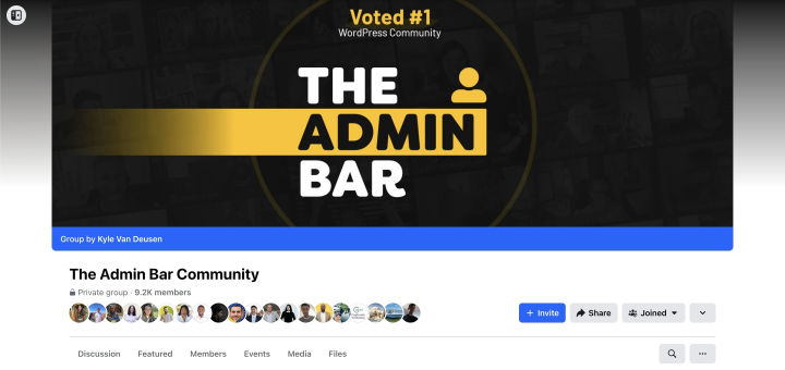 The Admin Bar Community