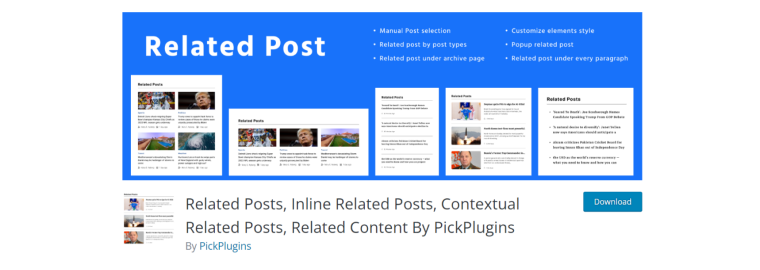 related posts plugin page on WordPress.org