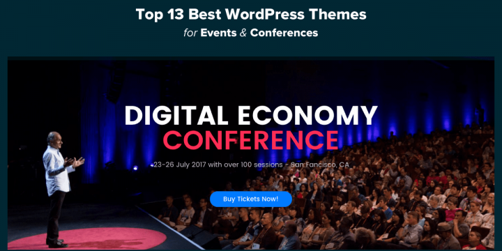 Top 13 Best WordPress Themes for Events (Tested & Reviewed)