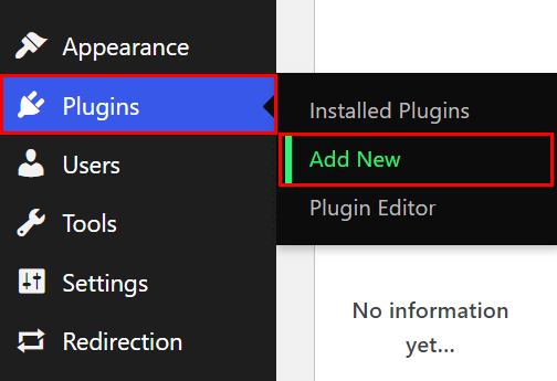 Dashboard to Add New Plugin to Change WordPress login URL