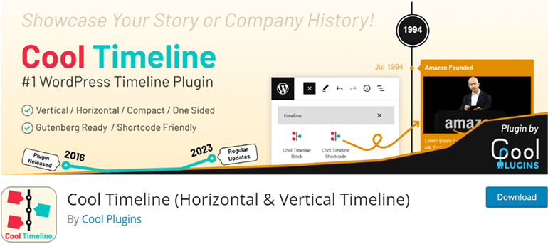 Cool Timeline - WordPress Timeline Plugins