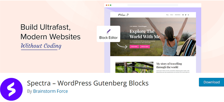 Spectra Blocks - Best WordPress Timeline Plugins