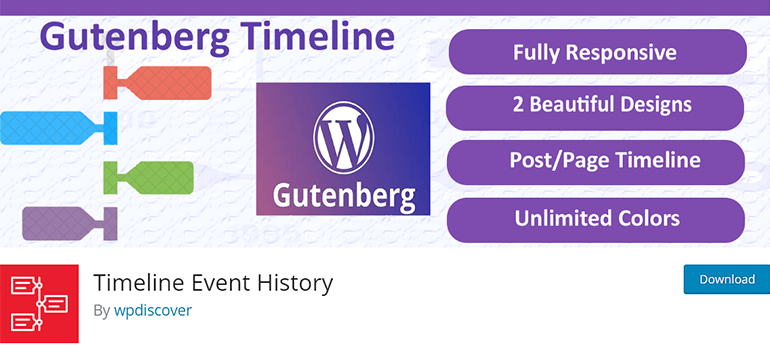 Timeline Event History - WordPress Timeline Plugins