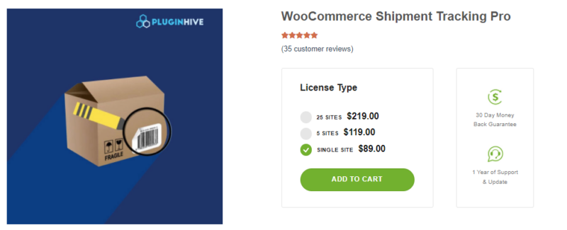 WooCommerce Shipment Tracking Pro plugin